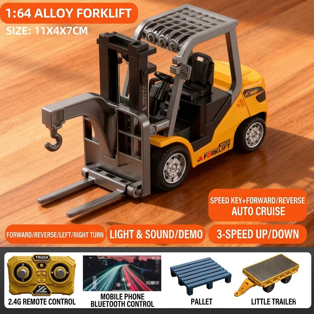 Mini Remote Control Alloy Construction Vehicle