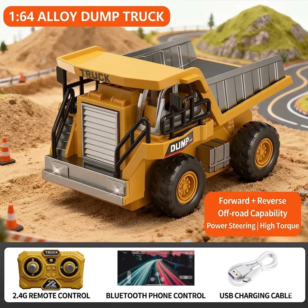 Mini Remote Control Alloy Construction Vehicle